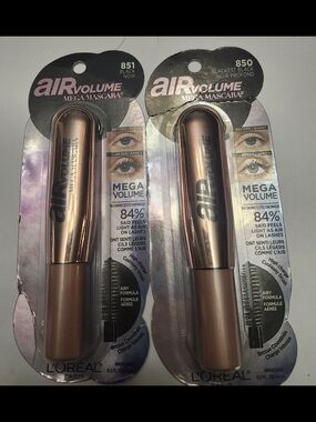 L'Oreal Air Volume Mega Mascara - 851 Black 850 Blackest Black New
